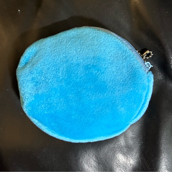 Blue padded EMOJI zipped pouch 4-1/2” x 4” - Picture 4 of 4